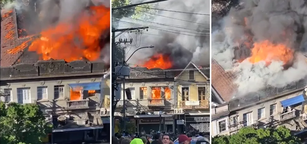 Incêndio destrói casarão histórico